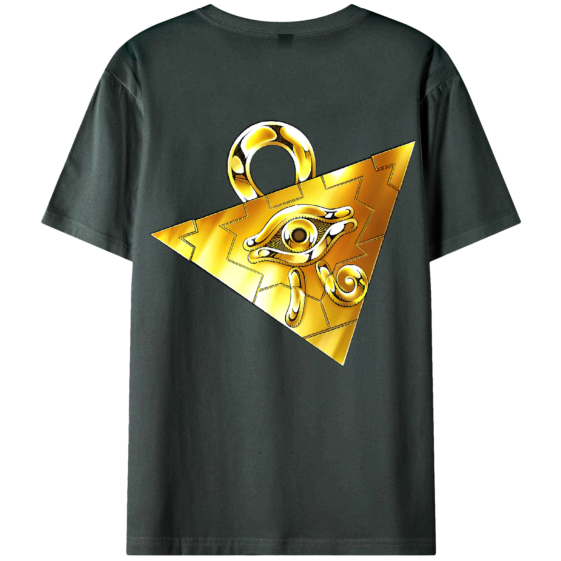 （画像用） 遊☆戯☆王 Yu-Gi-Oh! 綿100％ メンズ半袖Tシャツ（バックプリント） 通気性